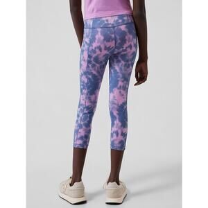 Athleta Girl High Rise Stash Your Treasures Capri S 7 Pink Violet Leggings Logo